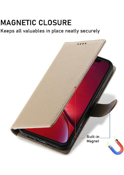 IPhone X/xs Kılıf Darbeye Dayanıklı Manyetik Kapatma Kart Yuvaları ile Uyumlu (Yurt Dışından)