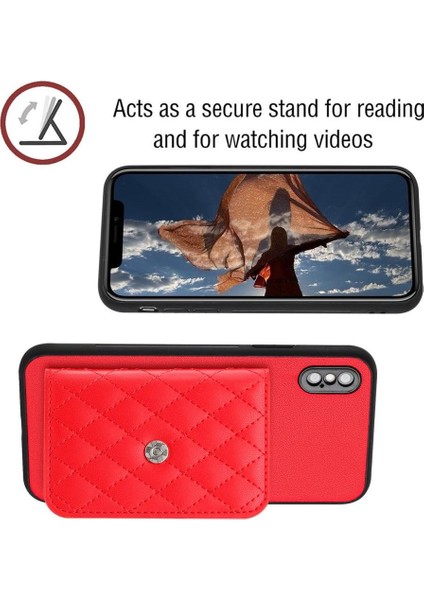 IPhone Xs Benzersiz Kickstand Fonksiyonu Için Uyumlu Durumda Doğru Kesi (Yurt Dışından) modelleri