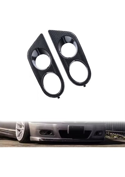 2 Adet Araba Ön Tampon Izgarası Sis Lambası Kapağı Izgara Döşemesi Bal Peteği Örgüsü Bmw E46 M3 2001 2002 2003 2004 2005 2006 (Yurt Dışından)