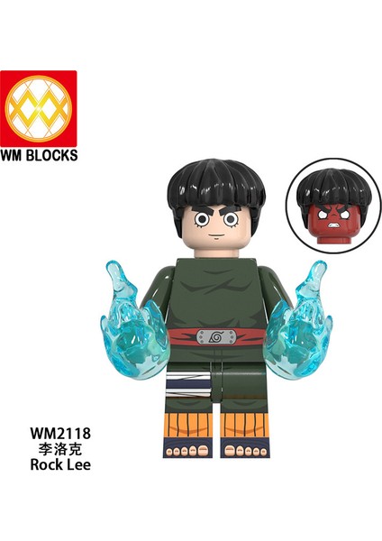 Naruto Yapı Taşları Minifigure Küçük Parçacık Takılabilir Bebek Oyuncak Çantası (Yurt Dışından)