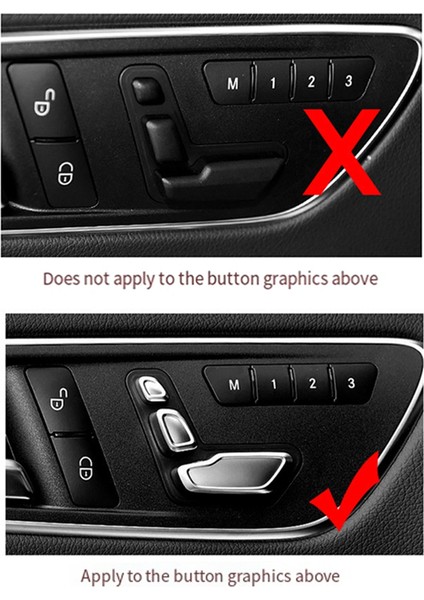 Araba Ön Koltuk Ayarı Baş Desteği Anahtarı Düğmesi Kapağı Benz Ce Gle E260 E200 Glk 300 Gle Cls Otomobil Parçaları Sol (Yurt Dışından) fiyatları