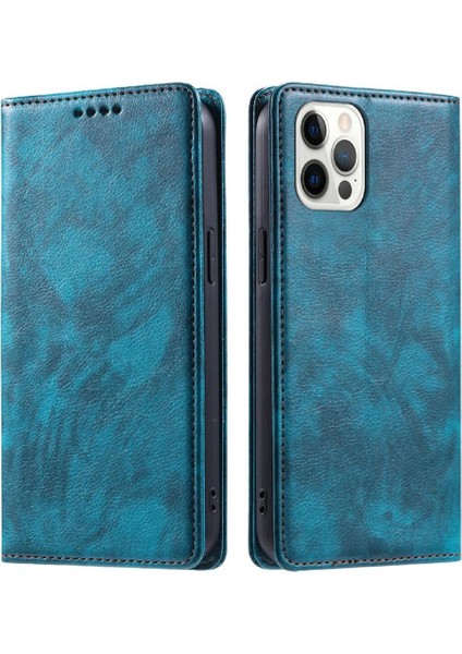 IPhone 12 Pro Max Pu Deri Kart Yuvaları Tutucu Ince Cüzdan Için Flip Case (Yurt Dışından)