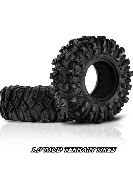 4 Adet Kauçuk Tekerlek Lastiği 1/10 Rc Paletli Araba Eksenel SCX10 90046 Axaıl Wraith Traxxas Trx4 (Yurt Dışından)