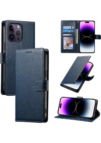 IPhone 14 Pro Vaka Kart Yuvaları ile Uyumlu Günlük Kullanım Manyetik Kapatma (Yurt Dışından)