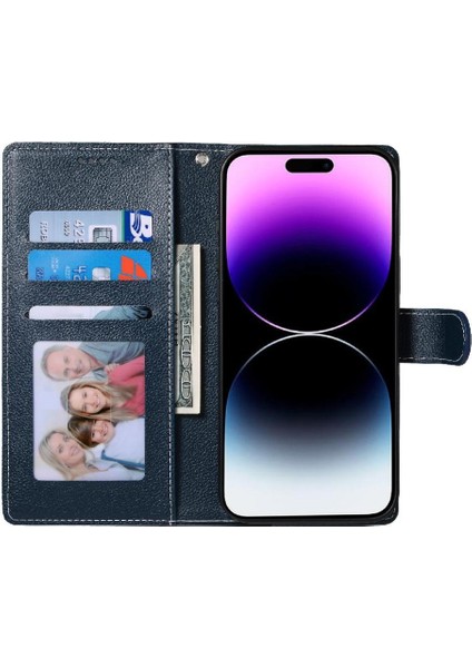 IPhone 14 Pro Vaka Kart Yuvaları ile Uyumlu Günlük Kullanım Manyetik Kapatma (Yurt Dışından)
