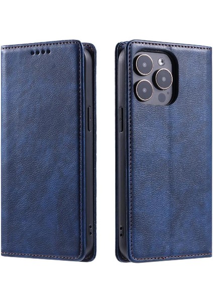 IPhone 15 Pro Max Kart Yuvaları Tutucu Pu Deri Ince Cüzdan Için Flip Case (Yurt Dışından)