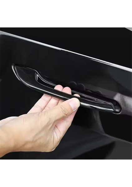 Tesla Model 3 Y Için Kapı Kolları Antifriz Kolu Çıkartmaları Kapak Araba Modifikasyonu Donmaya Dayanıklı Kapı Tokmağı 4 Adet 2017-2024 (Yurt Dışından)