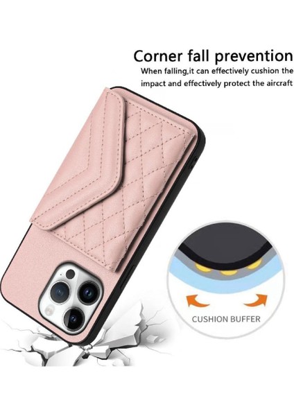 % IPhone 16 Pro Max Doğru Insizyon Kickstand Fonksiyonu Için Uyumlu Kılıf (Yurt Dışından)