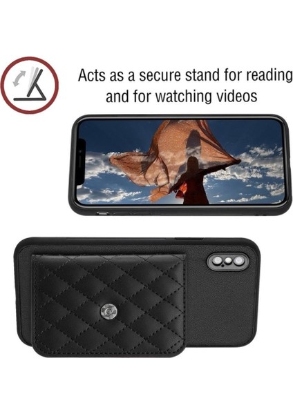 IPhone Xs Max Benzersiz Yüksek Kaliteli Kickstand Fonksiyonu Için Uyumlu Kılıf (Yurt Dışından)