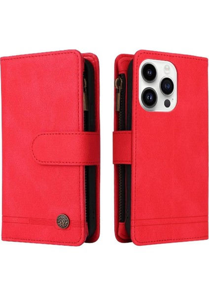 IPhone 15 Pro Max Kılıf Manyetik Kapatma Uzun Kayış Kısa ile Uyumlu (Yurt Dışından)