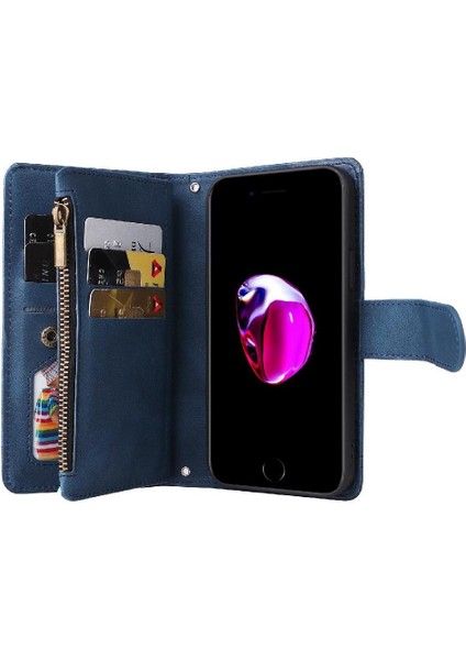 IPhone 7 Kılıf Kart Yuvaları ile Uyumlu Uzun Kayış Cüzdan Kısa Tuzak (Yurt Dışından) modelleri