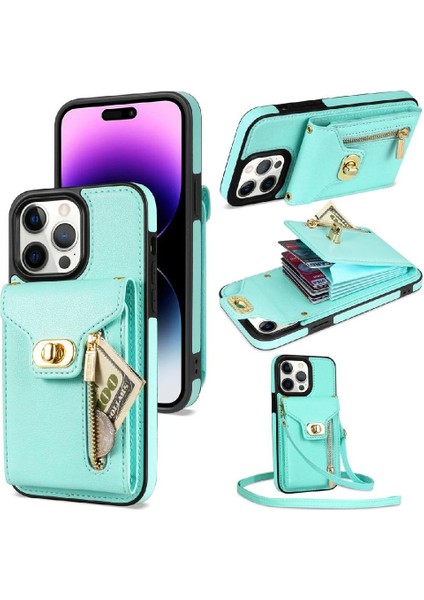 IPhone 14 Pro Max Organ Kartı Çanta Kılıfı Güçlü Manyetik Kart ile Uyumlu (Yurt Dışından)