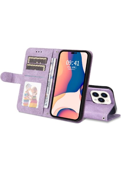 IPhone 14 Pro Max Vaka Cüzdan Kart Yuvası Sahipleri ile Uyumlu Darbeye Dayanıklı (Yurt Dışından)