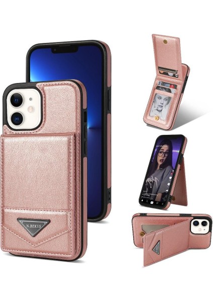 IPhone 12 Mini Ince Durumda Rfıd Engelleme Koruyucu Kapak Pu ile Uyumlu (Yurt Dışından)