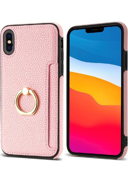 IPhone Xs Max Koruyucu Kapak Kılıf Kart Tutucu Pu Deri ile Uyumlu (Yurt Dışından)
