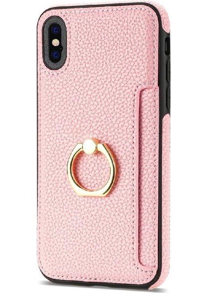 IPhone Xs Max Koruyucu Kapak Kılıf Kart Tutucu Pu Deri ile Uyumlu (Yurt Dışından)