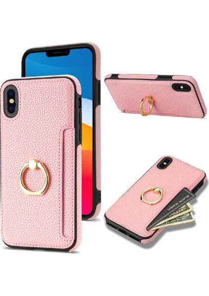 IPhone Xs Max Koruyucu Kapak Kılıf Kart Tutucu Pu Deri ile Uyumlu (Yurt Dışından)