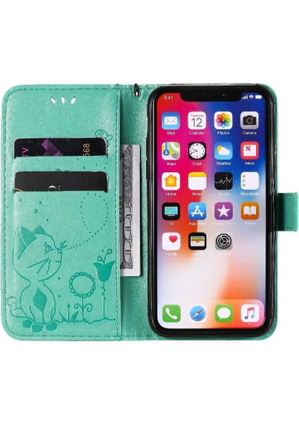 Kart Yuvası Tasarımı Ince ile IPhone X/xs Dayanıklı Hafif Flip Case (Yurt Dışından)