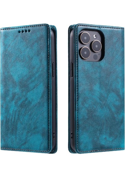 IPhone 15 Pro Max Kart Yuvaları Tutucu Pu Deri Ince Cüzdan Için Flip Case (Yurt Dışından)