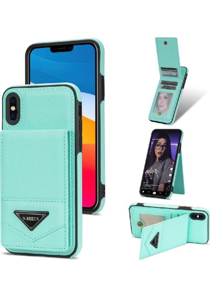 IPhone X/xs Slim Case Pu Deri Rfıd Engelleme Koruyucu ile Uyumlu (Yurt Dışından)