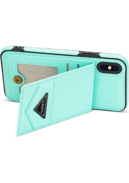 IPhone X/xs Slim Case Pu Deri Rfıd Engelleme Koruyucu ile Uyumlu (Yurt Dışından)