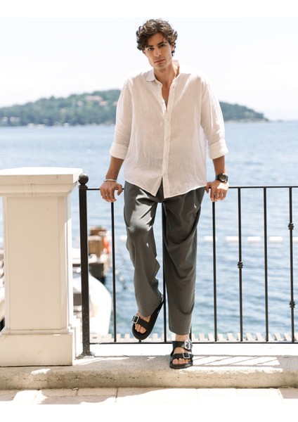 Geaohrid Füme Erkek Pantolon