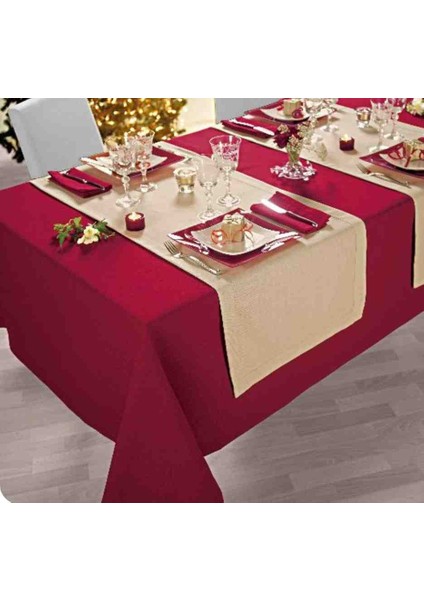 Tekstil Organik Ham Keten Runner 40 x 150 Sunum