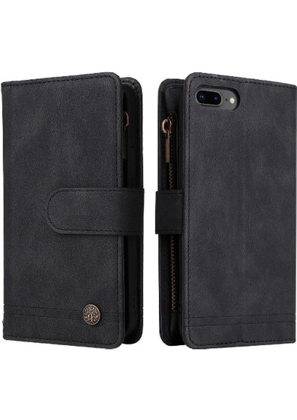 IPhone 7 Plus/8 Plus Kılıf Manyetik Kapatma Uzun Kayış ile Uyumlu (Yurt Dışından)