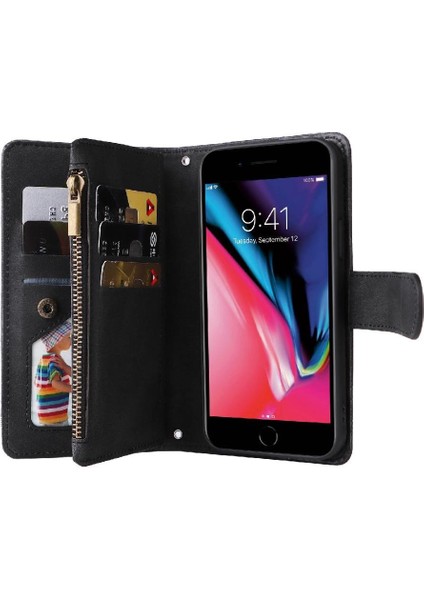 IPhone 7 Plus/8 Plus Kılıf Manyetik Kapatma Uzun Kayış ile Uyumlu (Yurt Dışından)