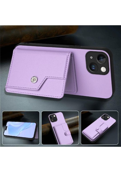 IPhone 15 Vaka Benzersiz Kickstand Fonksiyonu ile Uyumlu Doğru Kesi (Yurt Dışından) modelleri