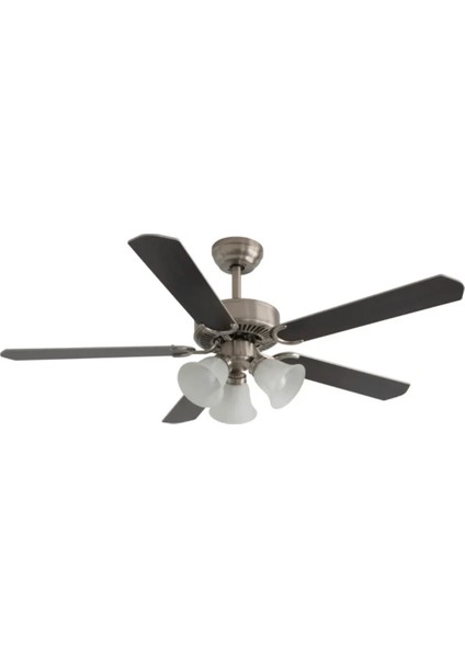 Brisote 132CM Mat Krom Motor 3 Lambalı Tavan Vantilatörü