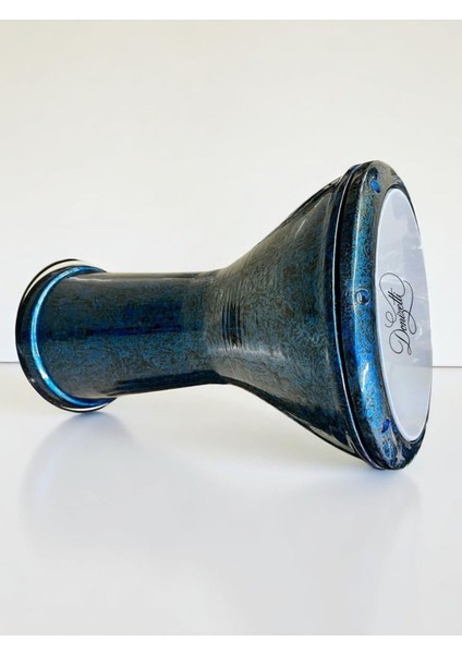 Darbuka Mısır Mavi Kırçıllı Fırın Boyalı - Kılıf Dahil