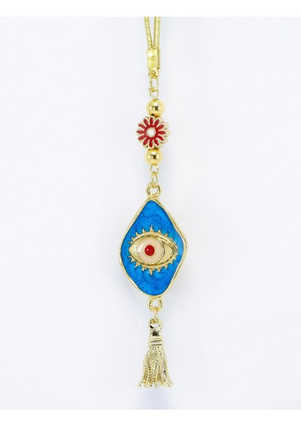 Mavi Kırmızı Renkli Nazar Boncuğu Araba Dikiz Ayna Süsü, Yeni Araba Süsü fırsatları