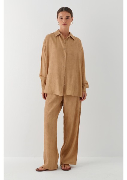 Gömlek Pantolon Takım Camel fiyatları