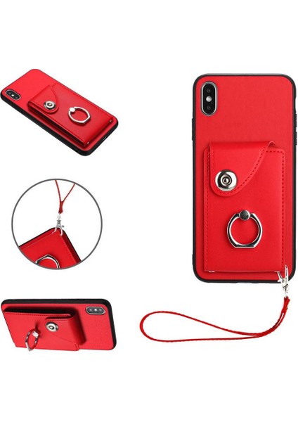% IPhone Xs Max Doğru Insizyon Kickstand Fonksiyonu Için Uyumlu Kılıf (Yurt Dışından)