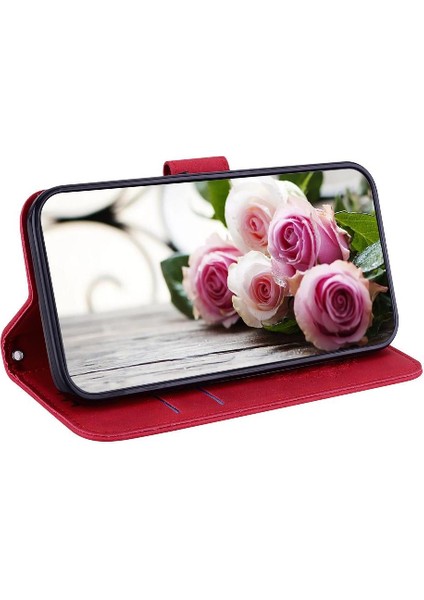 IPhone 16E Cüzdan Kılıf Için Kickstand Kapak Pu Deri Kapak Kart Yuvaları (Yurt Dışından)