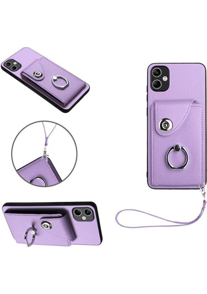 Galaxy A05 Kickstand Fonksiyonu Yüksek Kalite Için Uyumlu Kılıf (Yurt Dışından)