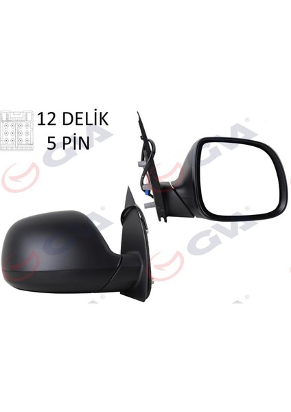 Diş Dikiz Aynasi Sağ Transporter T6 Caravelle 10 Elektrikli Isitmali Konveks 5 Fiş VM-6196EHR Gnzrz