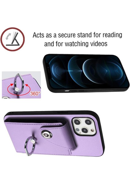 IPhone 12 Benzersiz Yüksek Kaliteli Kickstand Fonksiyonu Için Uyumlu Kılıf (Yurt Dışından)