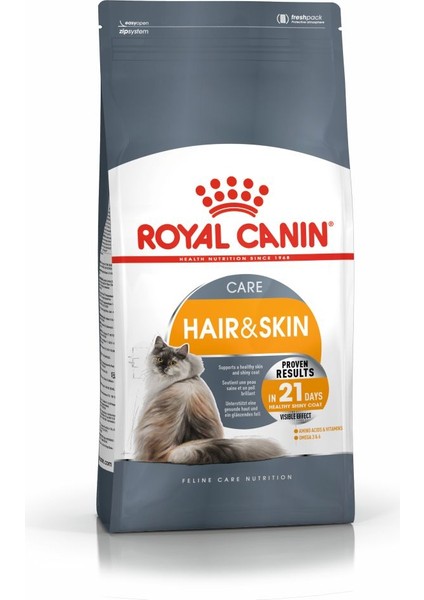 Hair & Skin Deri ve Tüy Sağlığı İçin Kedi Maması 4 Kg