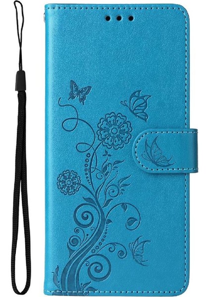 IPhone 16E Kart Yuvaları Flip Deri Çiçek Için Flip Case (Yurt Dışından)