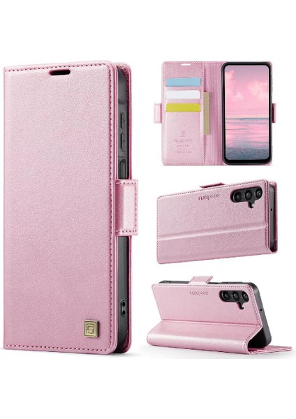 Galaxy A15 4g Rfid Engelleme Kartı Tutucu Cüzdan Kılıf Için Flip Case (Yurt Dışından)