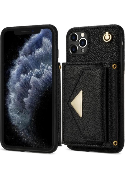 IPhone 11 Pro Akordeon Kart Durumda Pu Deri Koruyucu ile Uyumlu (Yurt Dışından)