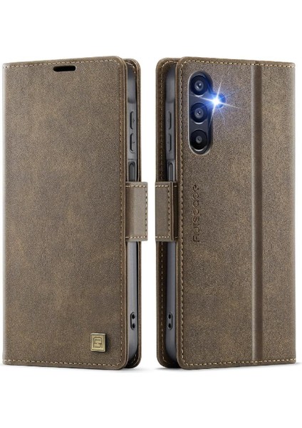 Galaxy A16 Kart Tutucu Rfid Engelleme Clsssic Ince Için Flip Case (Yurt Dışından)