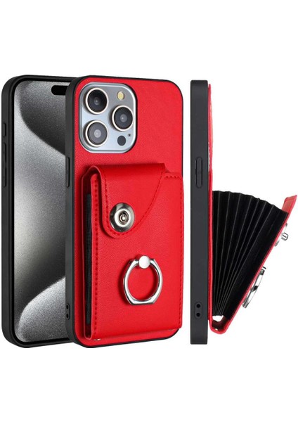 IPhone 15 Pro Yüksek Kaliteli Kickstand Fonksiyonu Için Uyumlu Durumda Doğru (Yurt Dışından)