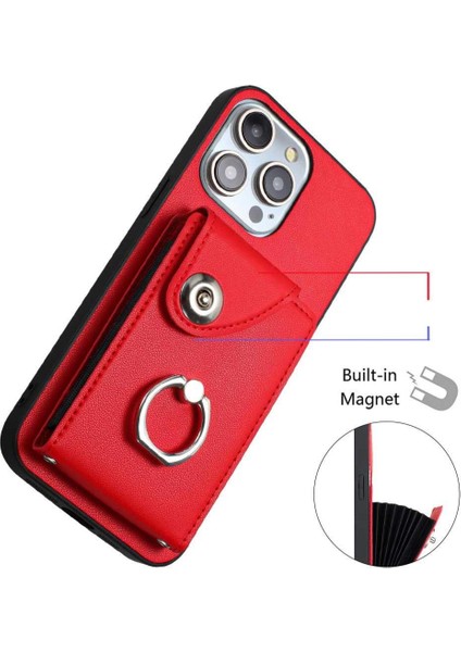 IPhone 15 Pro Yüksek Kaliteli Kickstand Fonksiyonu Için Uyumlu Durumda Doğru (Yurt Dışından)