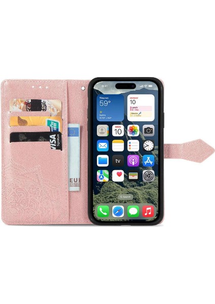 IPhone 16E Kılıf Deri Kılıf Kapak Kapak ile Uyumlu Darbeye Basit (Yurt Dışından)