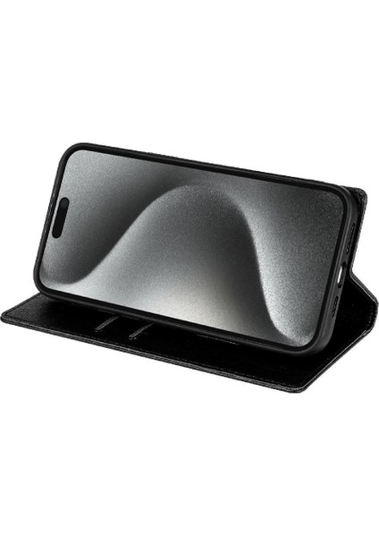 Iş Tarzı Durumda IPhone 16E Kart Tutucu Flip Case Için Darbeye (Yurt Dışından)
