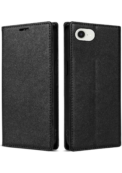 Iş Tarzı Durumda IPhone 16E Kart Tutucu Flip Case Için Darbeye (Yurt Dışından)