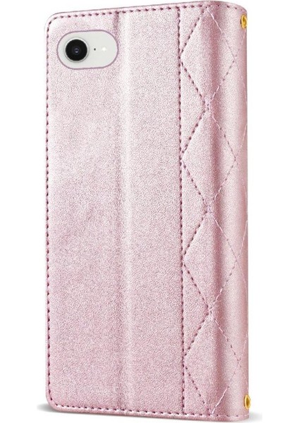 IPhone 16E Kickstand Bilek Kayışı Crossbody Için Fermuarlı Cep Telefonu Kılıfı (Yurt Dışından)
